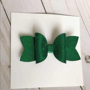 💕Mermaid green hair bow